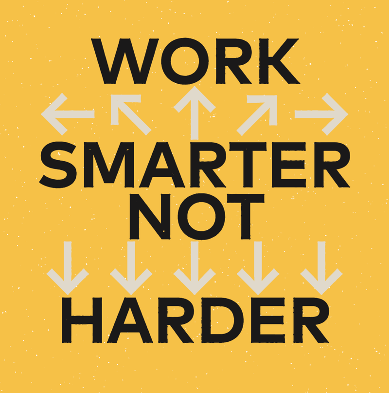 Work smarter, not harder — original chapter artwork