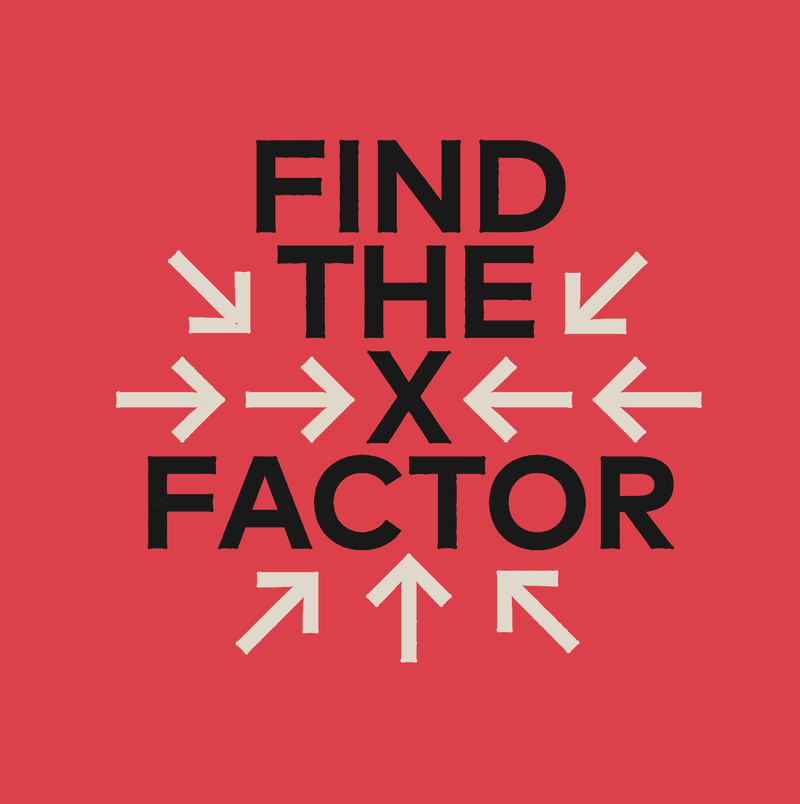 Find the X factor — original chapter artwork
